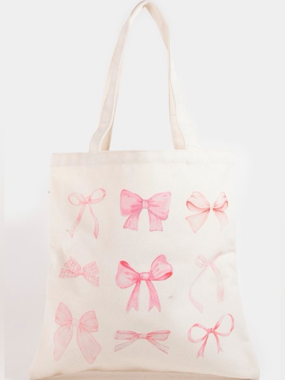 🎀 Hello Gorgeous! Fame Pink Ribbon Bow Tote Bag